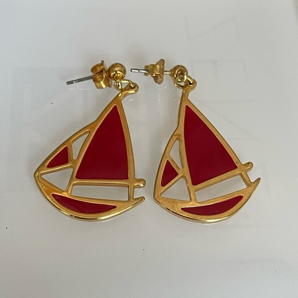 Nautical Enamel Earrings - Picture 3 of 4